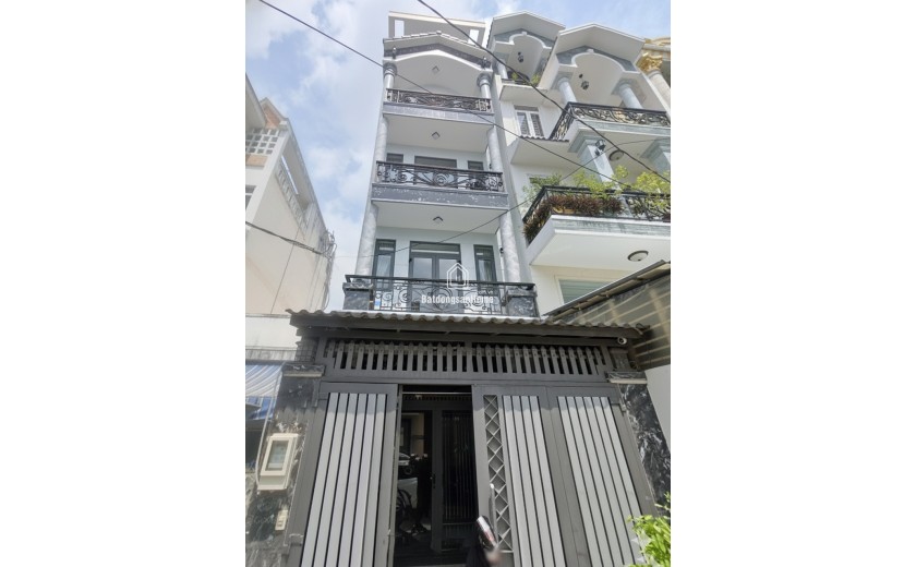 D1691 ⚡️ Giảm 200tr! Nhà Bùi Quang Là Gò Vấp, SHR, Nở hậu, HXT, 4 tầng, 4x17m, 11.x tỷ